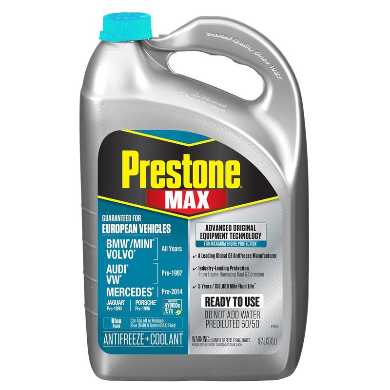 ضدیخ و کولانت خودرو پریستون مدل max حجم 3.78 لیتر